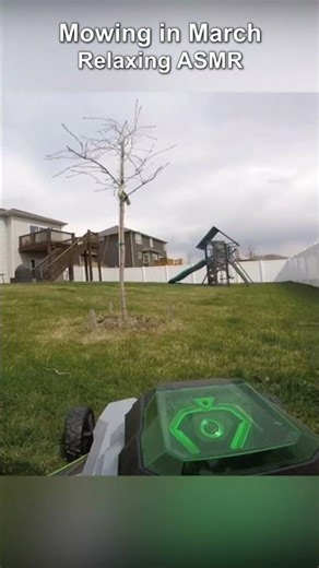 Mowing the Lawn in March #satisfying #lawncare #mowing #asmr