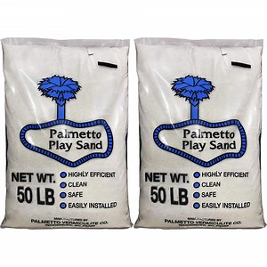 Palmetto Natural Play Sand for Sand Box & Play Areas, 50 Pounds (2 Pack)
