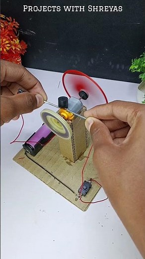 Amazing ⚡ Flywheel Power project ⚡🔌 #schoolproject #ideas #diy #new #experiment #hacks #simple