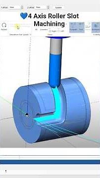 4 Axis Roller Slot Machining #4axis #cnc #cncmachine #machine #cad #cam #4axiscnc #tech #mech #engg
