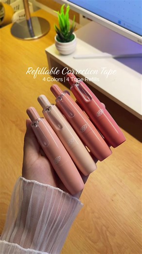 Refillable 360° Rotation Correction Tape Options