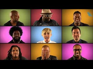 Miley Cyrus, Jimmy Fallon & The Roots - We Can't Stop (A Cappella) (Lyric video)