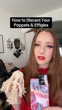 How to Dispose of Poppets & Effigies 🖤 #witchcraft #witch #witchtok