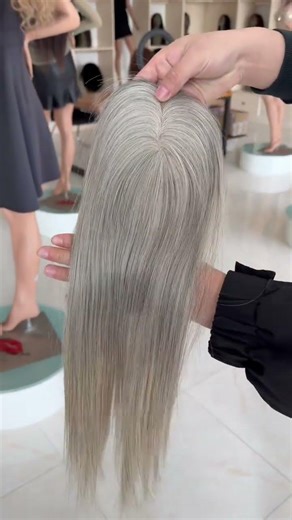 mono topper #thinhairsolution #hairextensions #hairtopper