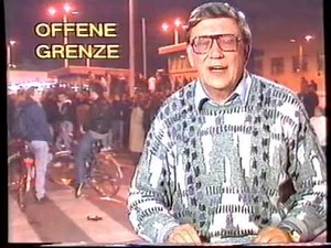 SFB sendung Mauerfall Berlin november 1989 tageschau