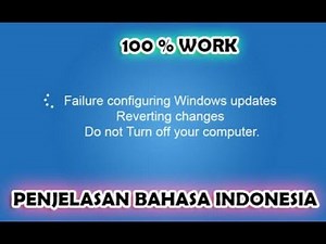 Cara Mengatasi dan Memperbaiki ”Failure Configuring Windows Updates” Di Windows 7, 8, 10
