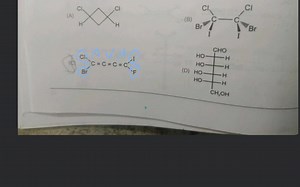 The optically active molecule is CI CI (A) (B) Br CI C CHO HO -... | Filo