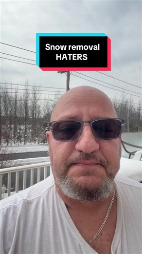 Haters are going to hate!!Thank you to the people that called us to come help them remove the snow. My boys appreciate that and thank you to my Florida people that called me also. #fyp #snowremoval #statenisland #haters #snow
