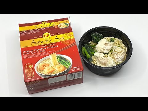 Charoen Pokphand (CP) Authentic Asia Shrimp Wonton Noodle 🍤🍜 with Choy Sum 309g