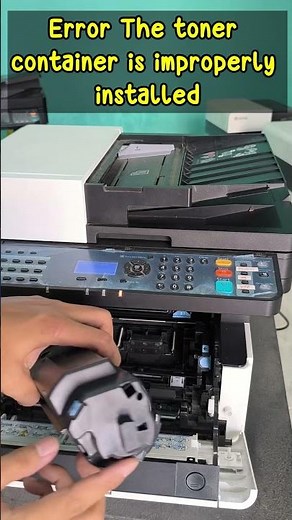 Error The toner container is improperly installed kyocera 2040