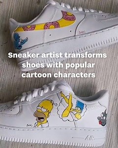 This artist completely transforms sneakers with some impressive cartoon character artwork! 👏👟 | UNILAD