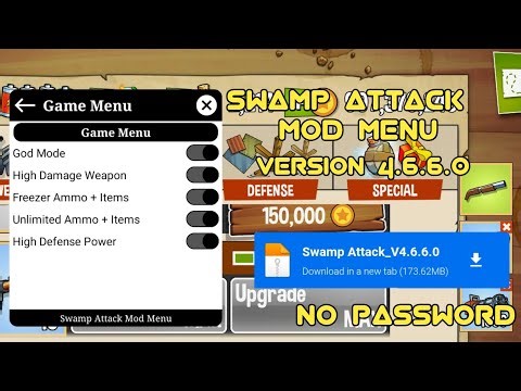 Swamp Attack Mod Menu Version 4.6.6.0 | No Key | No Password | Link Mediafire