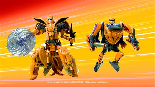 Believe it! The Naruto Shippuden and Transformers worlds collide! Kurama & Gamakichi convert into epic robots, complete with kunai, chakra plates, and more. | TRANSFORMERS