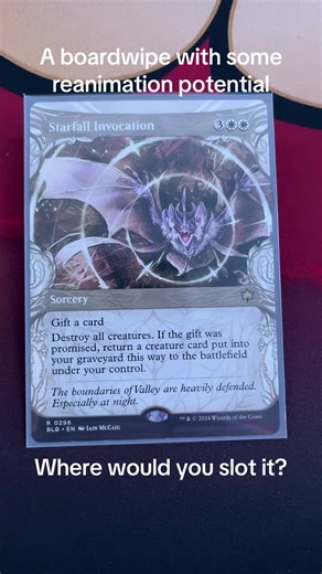 Starfall Invocation is a decent boardwipe and with Farewell becoming a GC, we are gonna see a lot of weird boardwipes slotted. #mtgcommunity #mtgtiktok #magicthegathering #mtg #Magic