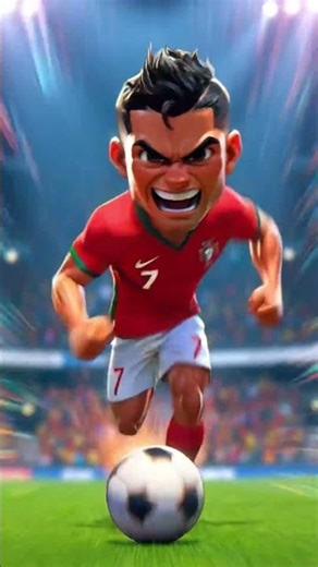 CR7 Cartoon SIUUU! ⚽🔥 Cristiano Ronaldo the Ultimate Champion & Aerial King!