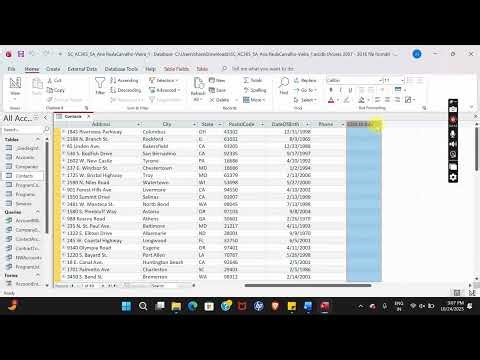 Shelly Cashman Access 365 | Module 5: SAM Project A Connect Marketing Group