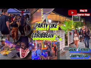 Party Like Caribbean 🍺 | Barbados NIGHTLIFE | BAJAN DANCE | WALKING STREET Lawrence Gap | Vlog 29
