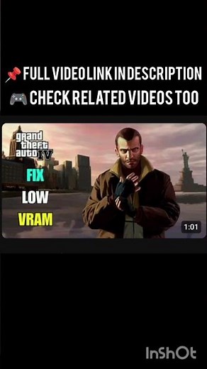 GTA IV How to Fix Low VRAM Problem Under 1 Minute Full Guide 2025 #shorts #gta