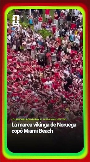 🏴‍☠️ Norway's fans turned the streets of South Beach in Miami into a real party…