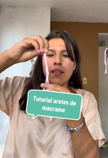 Tutorial fácil de aretes de macramé paso a paso