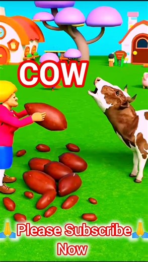 A Scary Teacher feed a cow with coffee beans!☕🐄#funny #shorts #animation