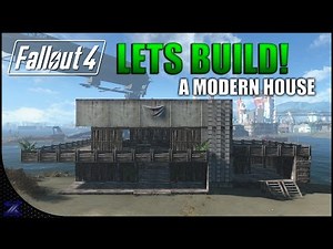 Fallout 4 - Lets build a Modern Style House | Nordhagen Beach | Settlement Construction | No Mods