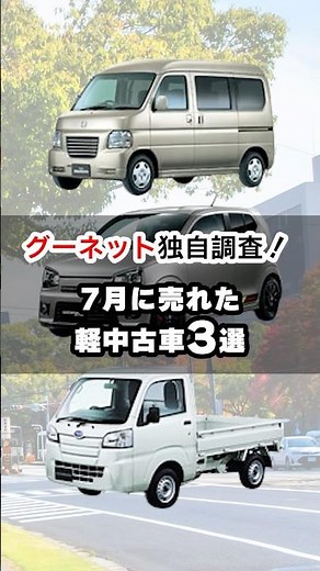 Goo-net's original survey! Top 3 used minicars sold in July 2025 #Goo-net