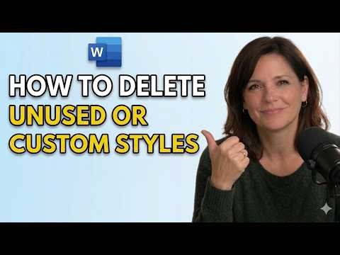 How to Delete Unused or Custom Styles in Word