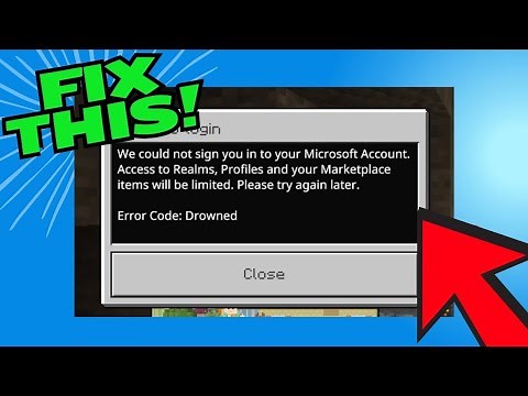 How To Fix Minecraft Error Code Drowned (Failed to Login)