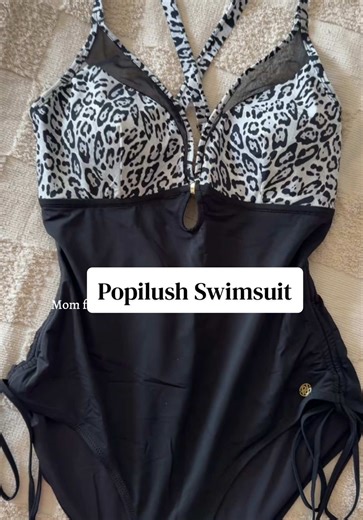 Covers where you need it too - hot mom summer ready! #popilush #swimsuit #momswimsuit #swimwear