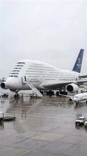 1.5K views | A 7-floor jumbo jet sitting on the runway like it’s...