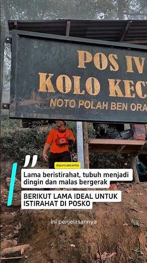 LAMA IDEAL UNTUK ISTIRAHAT DI POSKO