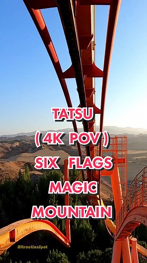 Experience Thrills: Tatsu On-Ride Front Seat (4K POV)