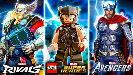 Marvel heroes compared: Rivals vs LEGO vs Avengers game models!