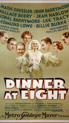 Dinner at Eight (1933) ​The Guests are Coming... and So is the Drama! 🥂🤫 ​Socialite Millicent Jordan (Billie Burke) is frantically planning a lavish dinner party, but as the guests arrive, their sparkling facades begin to crack. Behind the glamour, secrets, scandals, financial woes, and personal dramas of each attendee are revealed: a fading silent film star (Jean Harlow), her alcoholic husband (Wallace Beery), a failing business tycoon (Lionel Barrymore), and a cynical doctor (Edmund Lowe). A