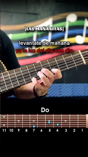 "Las Mañanitas" Acordes Basicos PARTE 3 #Bajosexto #bajoquinto #lasmañanitas #guitarra
