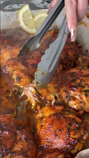 Oven Baked Chicken Thighs 🍗🔥 | Crispy Juicy Smoky Chicken Recipe