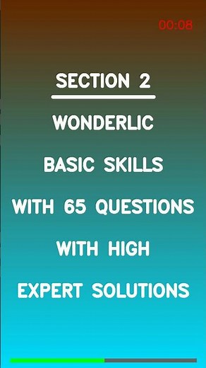 Wonderlic Basic Skills with 65 Questions with High Expert Solutions Latest