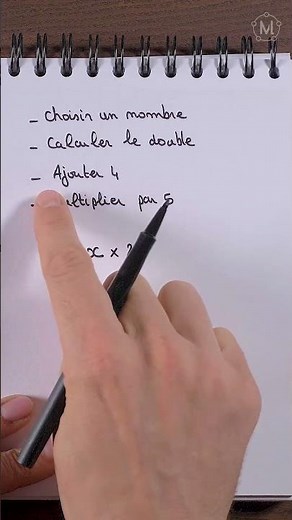 Traduire un programme de calcul | 5eme