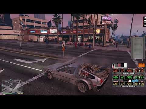 All BTTF DeLorean's Showcase Gta 5 Mod