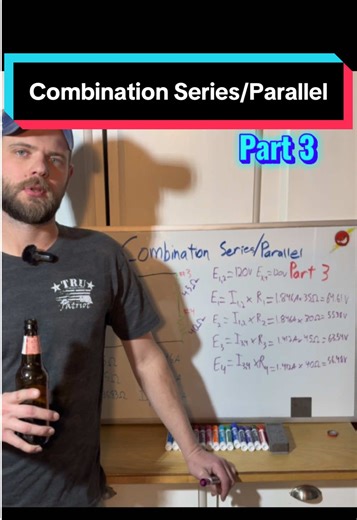Here’s Part 3- Calculating Voltage in Series/Parallel. Let me know if you have any questions. #electrician #fyp #learnontiktok #electrical #iec