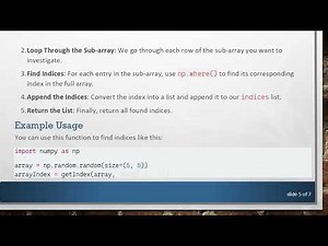 How to Efficiently Get the Index of Elements in a NumPy Array in Python