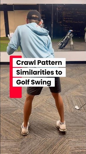 Crawling pattern similarities to golf swing 🧬🌀🧬 #golfswing