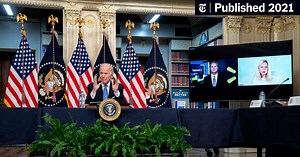 The Biden administration, under fire for supply chain woes, says stores will be fully stocked for the holidays. (Published 2021)