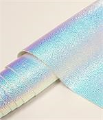 Vinyl Upholstery Embossed Skin Hologram Glossy Fabric Light Blue 54" Wide Sold By The Yard