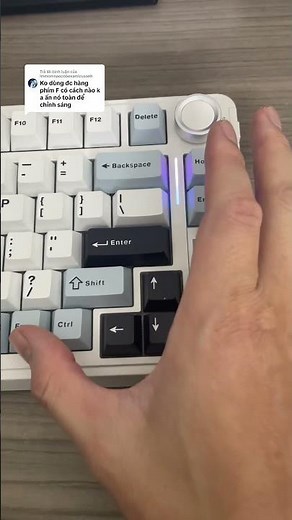 Aula S75 pro - cách khắc phục lỗi không dùng được hàng phím F #phietday #keyboard #banphimcogiare