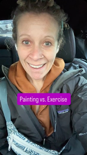 Ali Kay Studio on Instagram: "(Excuse the messy hair and no makeup!) Painting is so much like exercise. The more you do it the better you get, but it’s really hard to stay consistent without support. That’s what our Fresh Paint membership is all about. The doors are open right now for just a few days! Comment JOINFP if you would like consistent support to create a regular painting habit that will help you reach your goals!"