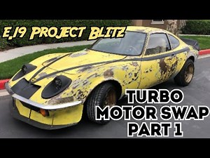e.18 Opel GT, turbo Miata engine swap PART 1.