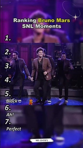 Ranking Bruno Mars SNL Moments #brunomars #snl