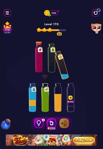 Get Color Level 170 Solution Walkthrough Water Sort Puzzle #getcolor #watersortpuzzle